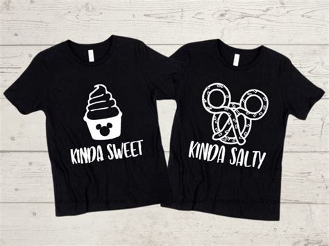 Kinda Salty Kinda Sweet Matching Disney Shirts Disney Etsy