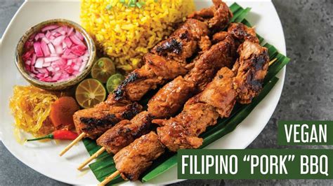 Filipino Style Vegan Pork Barbecue Pinoy Bbq Youtube