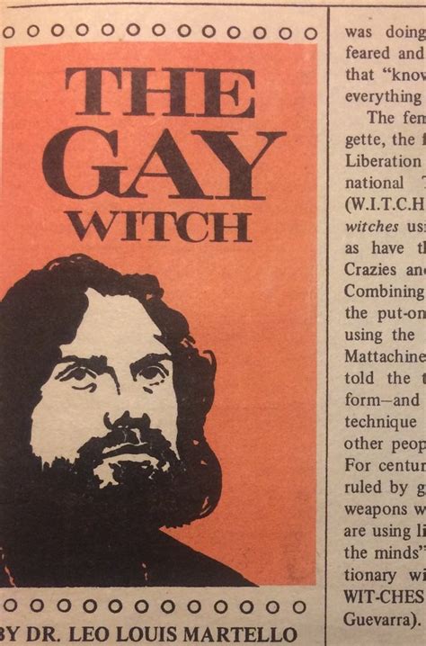 Out Of The Broom Closet Gay Activist Village Wiccan Leo Martello