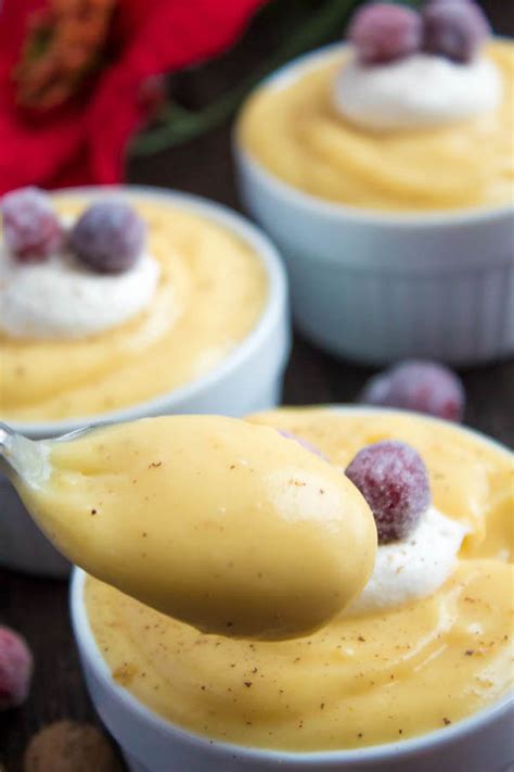 Homemade Eggnog Pudding ~ Recipe Queenslee Appétit