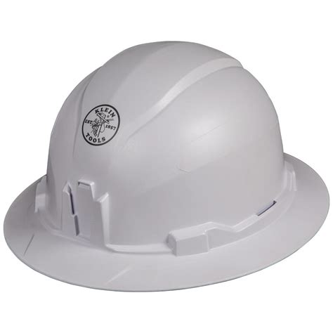 Klein Tools Non Vented Full Brim Style Hard Hat 60400 The Home Depot
