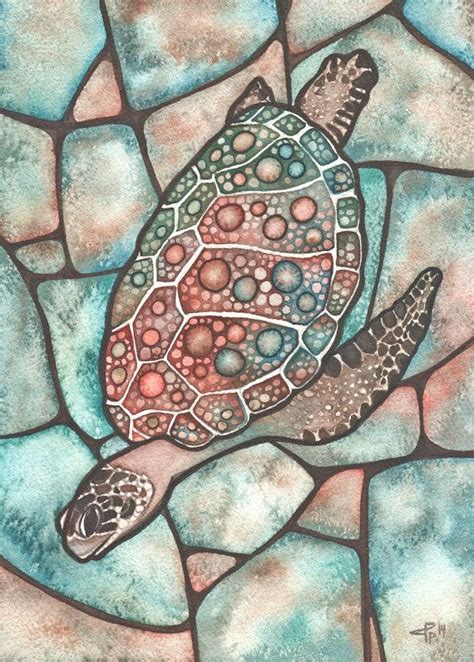 Watercolor Artwork Watercolor Cards Art Painting Sea Turtle Print