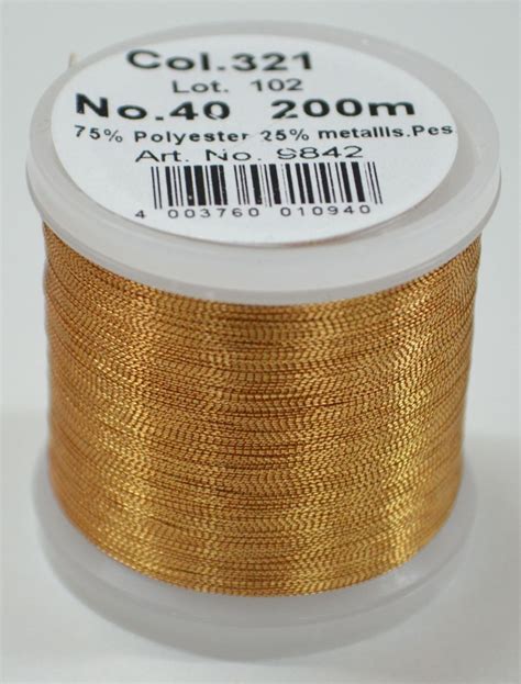 Madeira Metallic 40 200m Machine Embroidery Thread Rose Gold Colour
