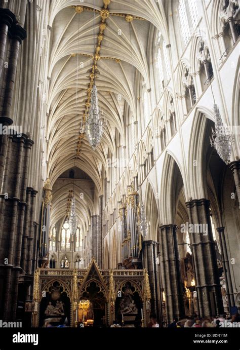 Westminster Abbey Interior Nave Vault Vaulting Roof English Gothic