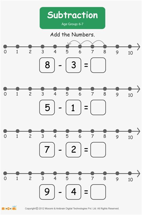 2nd Grade Math Worksheets Number Line Using A Number Line Open