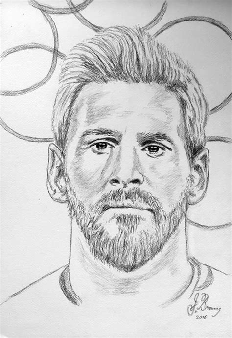 Dibujo De Lionel Messi In 2019 Messi Drawing Pencil Drawings Art