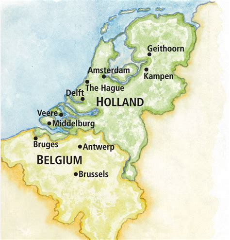 Holland And Belgium Map