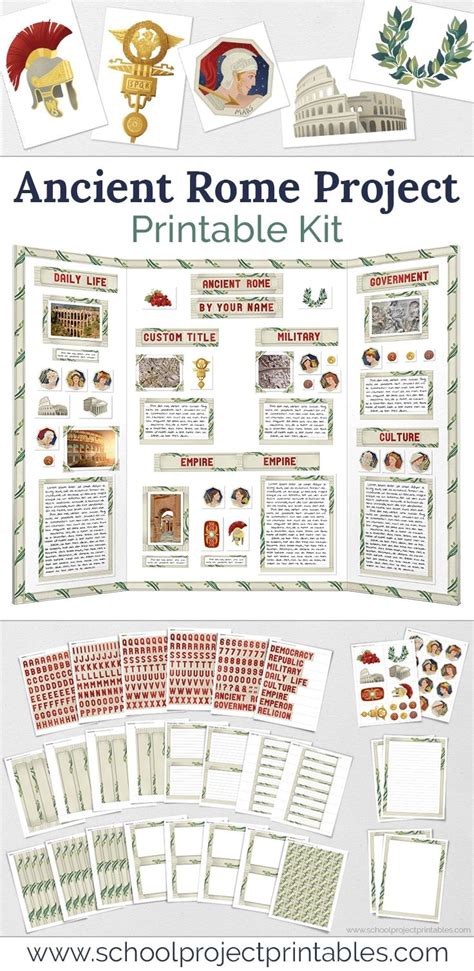 Ancient Rome Display Board Poster Project Kit Ancient Rome Projects
