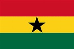 The official flag of the Ghana