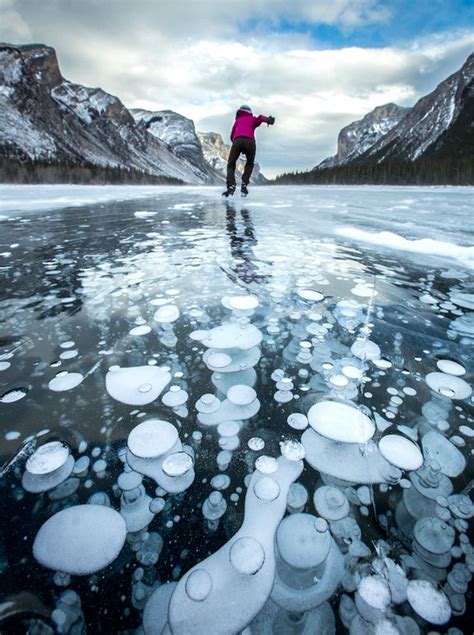 The Best Way To View The Beautiful Ice Bubbles Of Alberta Canada