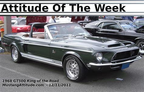 Dark Green 1968 Ford Mustang Shelby Gt 500kr Convertible