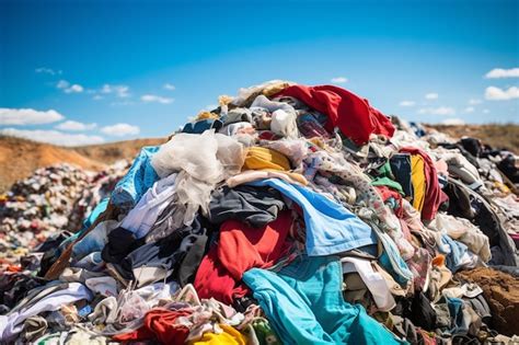 Premium Photo Clothes Piled In Landfill