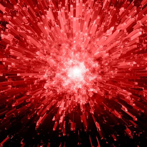 Red Crystal Explosion Stock Illustration Illustration Of Digitally