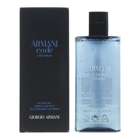 Giorgio Armani Code Colonia 200ml Shower Gel Bath And Body From Direct