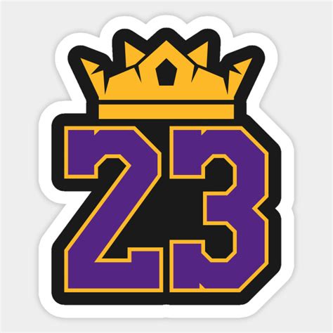 Please to search on seekpng.com. King James Lakers 23 - Lebron James - Sticker | TeePublic