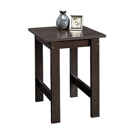 Square Contemporary Side Table In Cinnamon Cherry Mathis Brothers