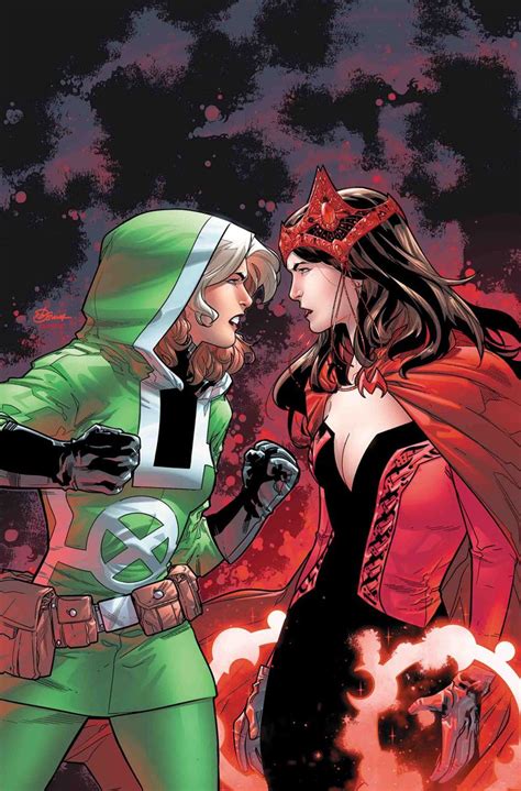 Rogue Vs Scarlet Witch Comic Book Ladies Marvel