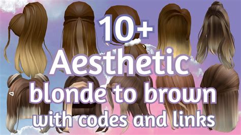 10 Aesthetic Brown To Blonde Hair With Codes And Links Glam Game
