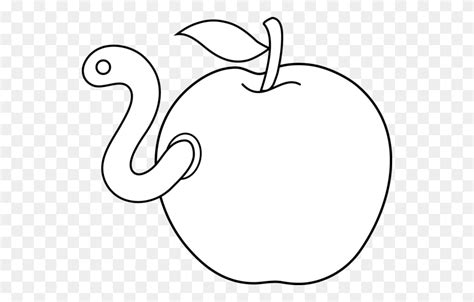 Apple Worm Clip Art Apple And Books Clipart Flyclipart