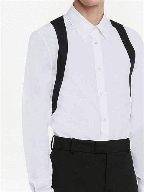 Alexander Mcqueen Harness Organic Cotton Shirt Alexander Mcqueen