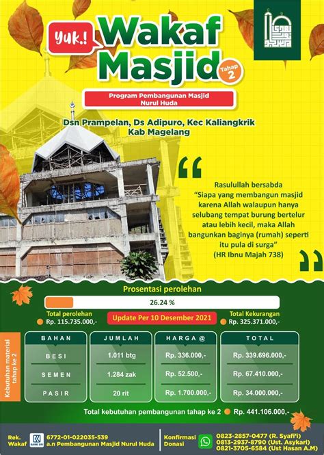 Masjid Nurul Huda Masjid Cinta Quotes Mosque Allah Flyer Banner