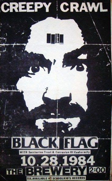 Black Flag Flyer With Images Punk Poster