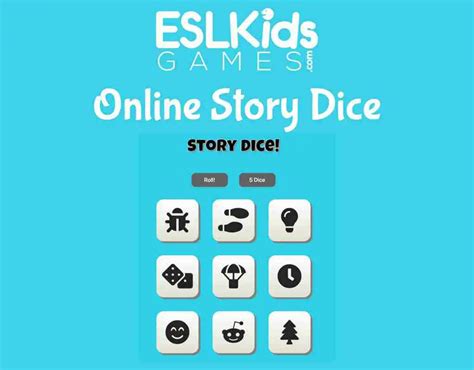 Esl Story Dice Online Esl Kids Games