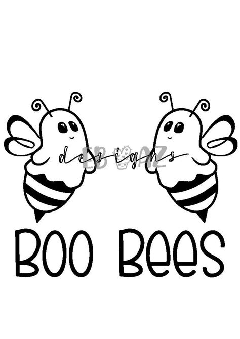 Boo Bees Svg Etsy