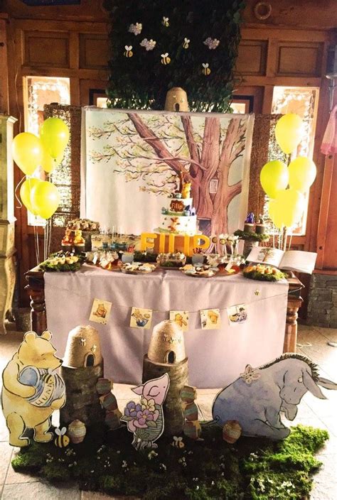 Winnie The Pooh Baby Shower Table Decorations Vintage Winnie The