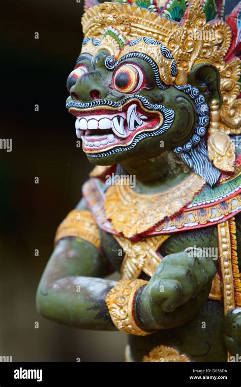 Closeup Of Balinese God Statue Stock Photo Alamy