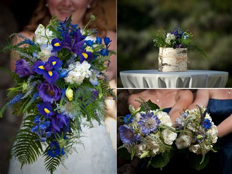 Vibrant Whimsical Rustic Bridal Bouquet Deep Purple Wild