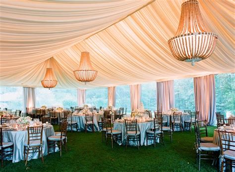 Elegant Chandeliers In Wedding Tent Elizabeth Anne Designs The