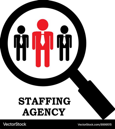 Recruitment Agency Logo Royalty Free Vector Image