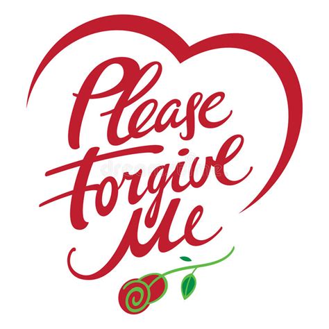Please Forgive Me Stock Vector Illustration Of Request 49469571