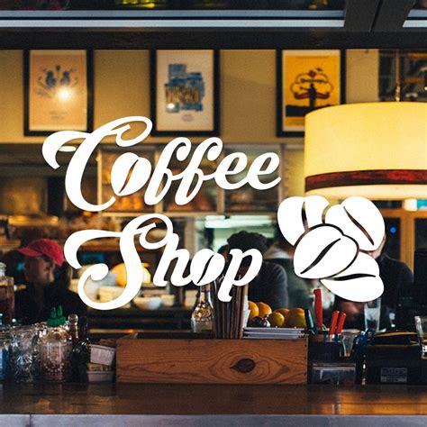 Coffee Shop Vinyl Window Decal Decorative Stickers Csp005 Vivid