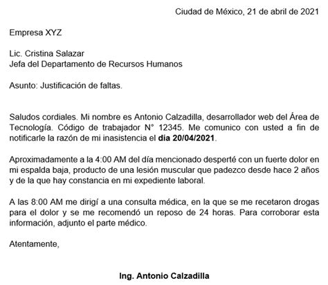 Cómo Justificar Una Falta En El Trabajo En 2022 Solicitud De Empleo