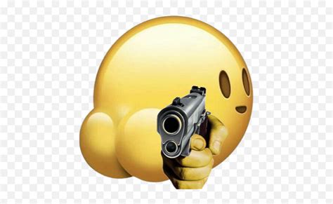 Cursed Emoji Funny Form Of Popular Symbols Hand With Gun Png Gun