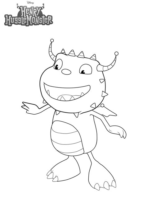 Henry Hugglemonster Coloring Pages To Download And Print For Free