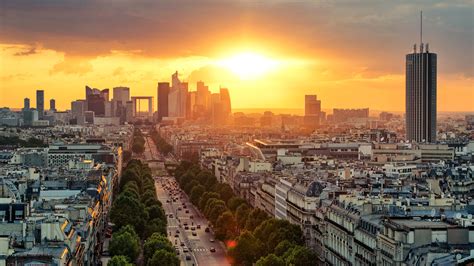 Cityscape Of France Paris During Sunrise 4k 5k Hd Travel Wallpapers