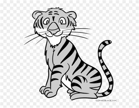 Bengal Tiger Animal Free Black White Clipart Images Tiger Clipart