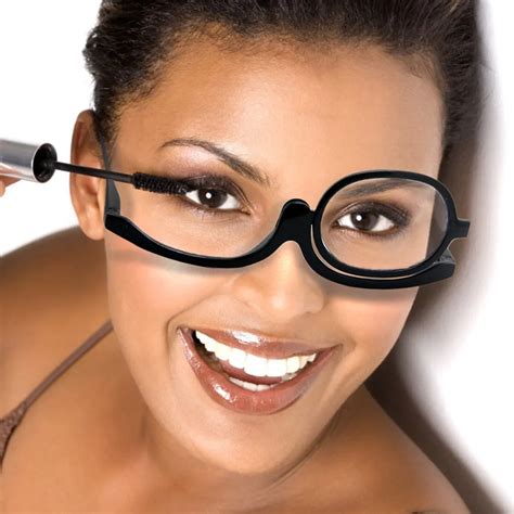 Rotating Magnify Eye Makeup Glasses Reading Glasses Women Cosmetic Presbyopia Eyeglasses