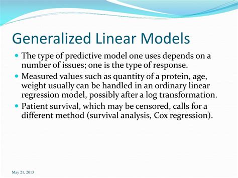 Ppt Generalized Linear Models Classification Powerpoint Presentation