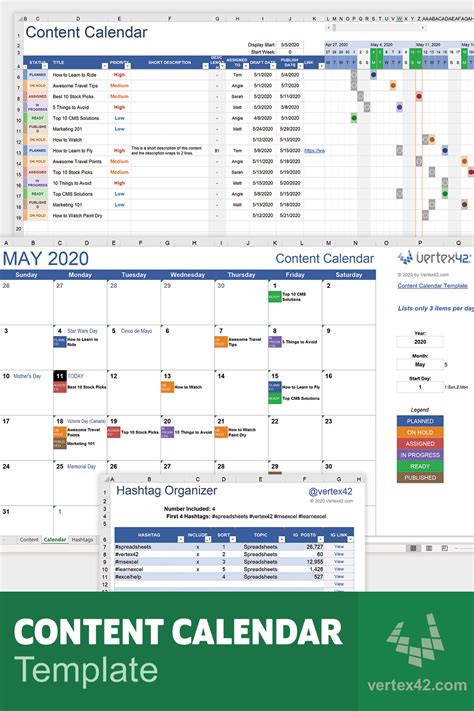 Social Media Calendar Template Excel Sample Templates