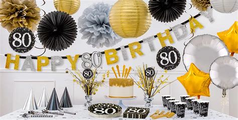 Sparkling Celebration 80th Birthday Party Supplies Party City