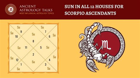 Sun In All 12 Houses For Scorpio Ascendants Ancient Astrology Talks