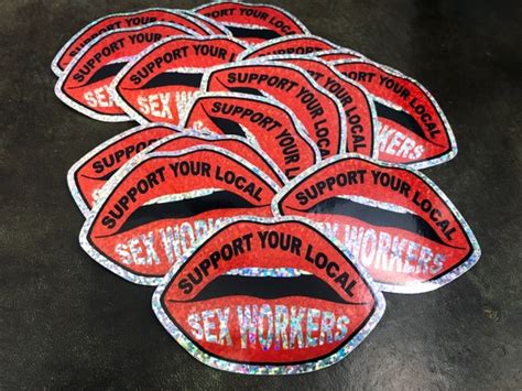 Support Your Local Sex Workers Glitter Stickers Etsy