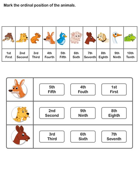 Printable Ordinal Number Worksheets Kindergarten Worksheets To Learn