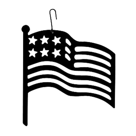 American Flag Decorative Hanging Silhouette