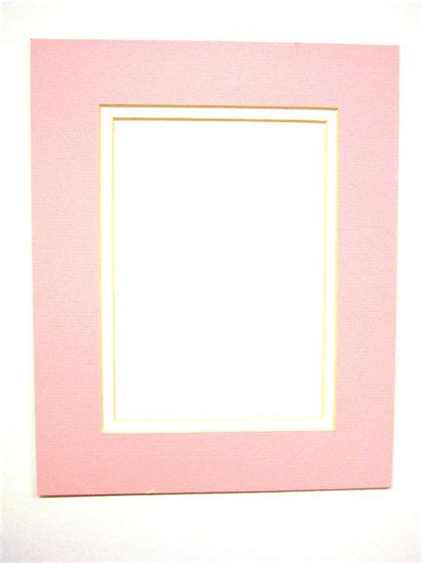 Picture Mat Double Mat 11x14 For 8x10 Photo Baby Girl Pink With White