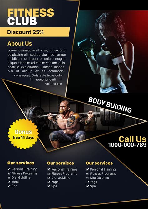 How To Create Fitness Flyer In Photoshop Cc Download Free Printable